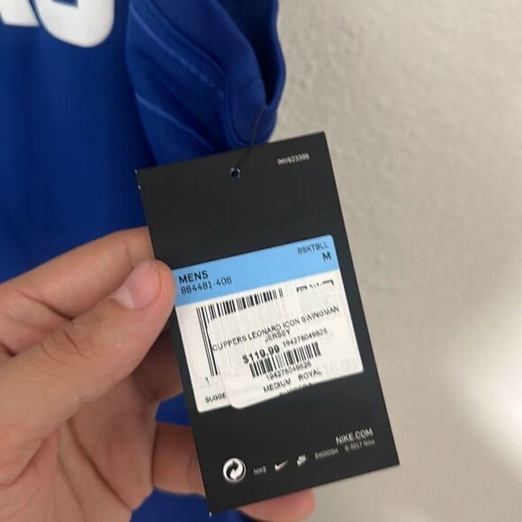 NWT‎ Nike Mens Royal Blue Kawhi Leonard Icon LA Clippers Swingman Jersey Medium - Picture 4 of 6